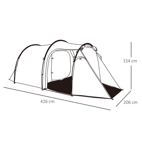 Man tunnel tent with - tent,