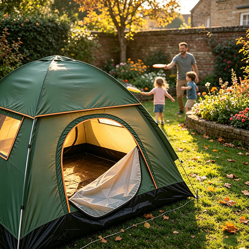 Man pop camping - man,