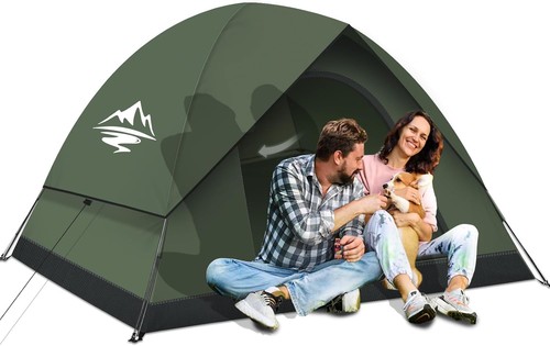 Man camping tent - man,